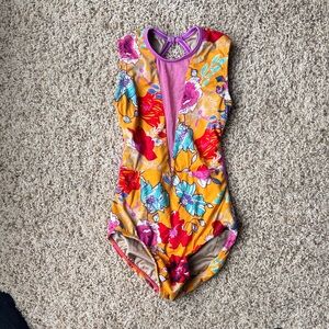 Chelsea B Floral dance leotard
